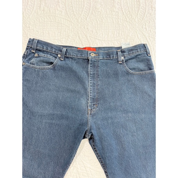 Dickies Mens Relaxed Fit Straight Leg Jeans Dark Wash Denim‎ Casual Pants - Picture 2 of 10